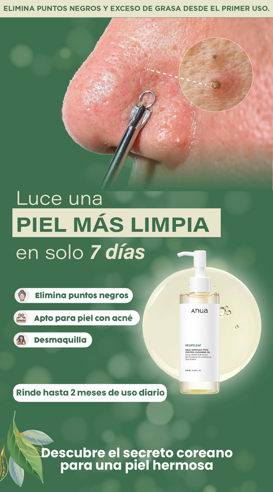 Anua aceite limpiador| Transforma tu piel en 2 semanas